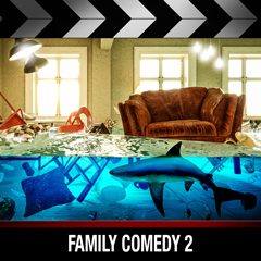 Album art for the SCORE album FAMILY COMEDY 2 by STEVE  JABLONSKY.