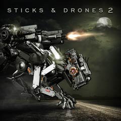 Album art for the ATMOSPHERIC album STICKS AND DRONES 2 by MEL  WESSON.