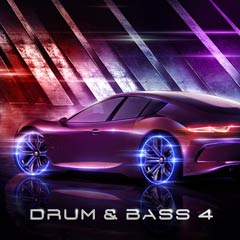 Album art for the EDM album DRUM & BASS 4 by DANIEL JAMES ARNOLD.