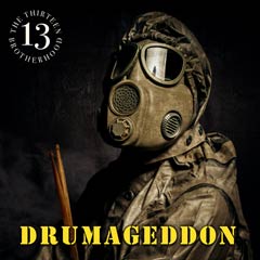 Album art for the SCORE album DRUMAGEDDON by MARTIN TILLMAN.