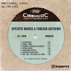 Album art for the CLASSICAL album SPECIFIC MOODS & FOREIGN ANTHEMS