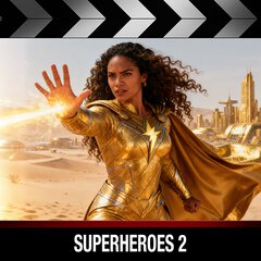 Album art for the SCORE album SUPERHEROES 2