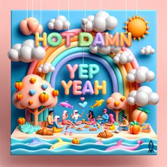 Album art for the POP album HOT DAMN by YEP YEAH