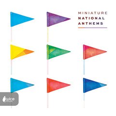 Album art for the KIDS album Miniature National Anthems