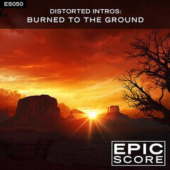 Album art for the ROCK album Distorted Intros: Burned To The Ground