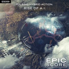 Album art for the SCORE album Pulsing Hybrid Action: Rise of A.I.