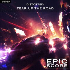 Album art for the ROCK album Distorted: Tear Up the Road