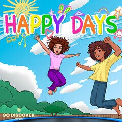 Album art for the KIDS album Happy Days