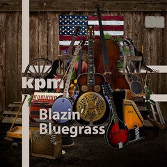 Album art for the FOLK album Blazin' Bluegrass