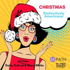 Album art for the HOLIDAY album DISTINCTIVELY AMERICANA CHRISTMAS