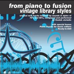 Album art for the ELECTRONICA album From Piano To Fusion ? Vintage Library Styles