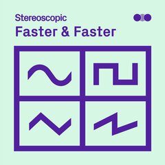 Album art for the EDM album FASTER & FASTER