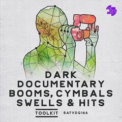 Album art for the SOUND DESIGN album DARK DOCUMENTARY BOOMS, SWELLS, CYMBALS AND HITS TOOLKIT