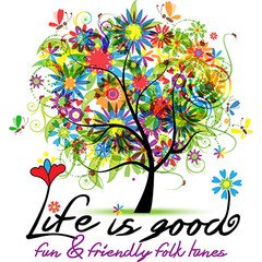 Album art for the FOLK album LIFE IS GOOD