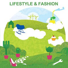 Album art for the EDM album Lifestyle and Fashion
