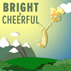 Album art for the POP album Bright and Cheerful