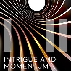 Album art for the SCORE album Intrigue and Momentum